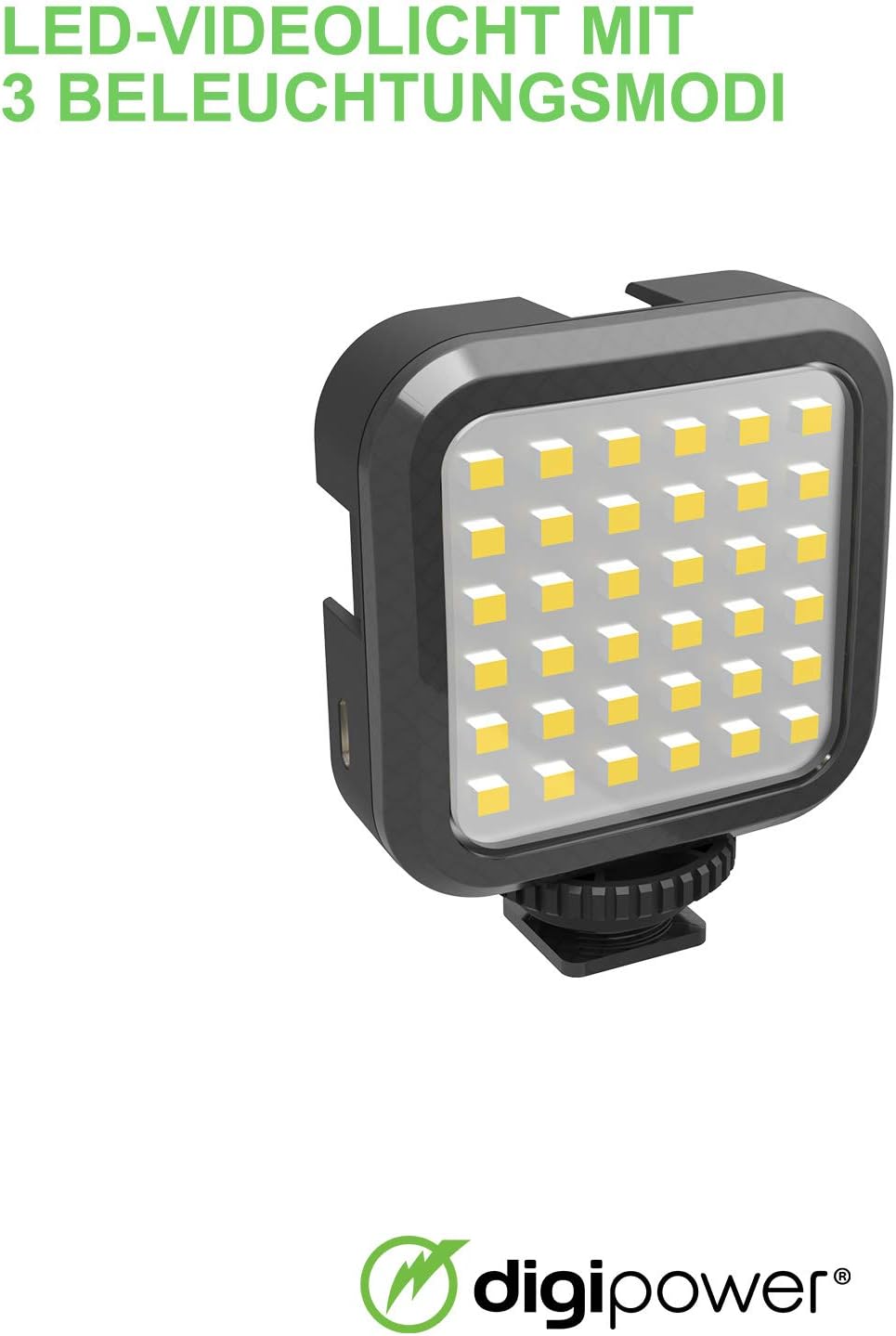 DigiPower Follow ME #GoViral Vlogging Kit for Cameras & Phones | with Microphone, 36 LED Light, Smartphone Grip, Wireless Shutter Remote, Tripod | Vlogging Equipment for YouTube, Instagram & Tiktok